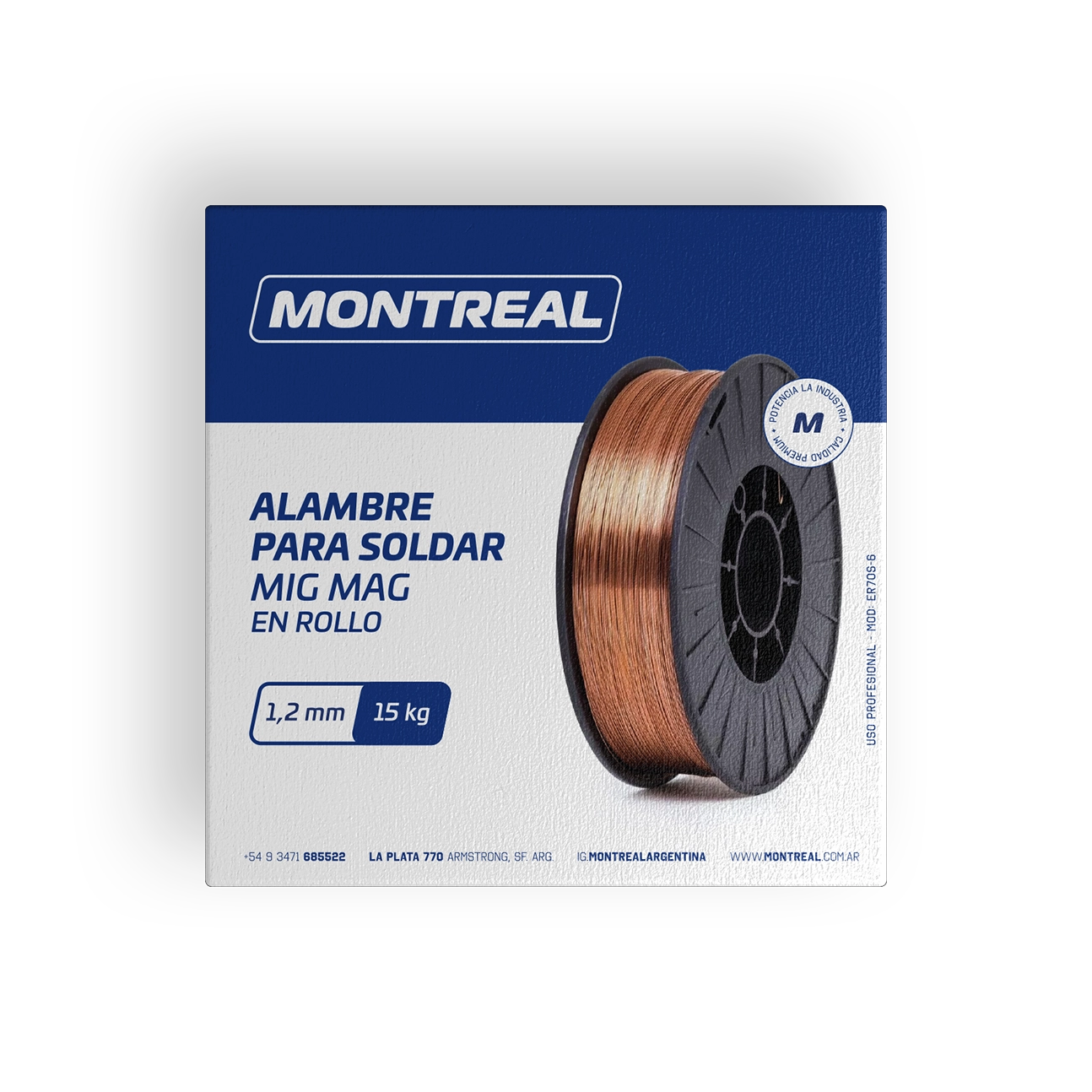 alambre para soldar mig mag en rollo 1,2mm 15 kilos